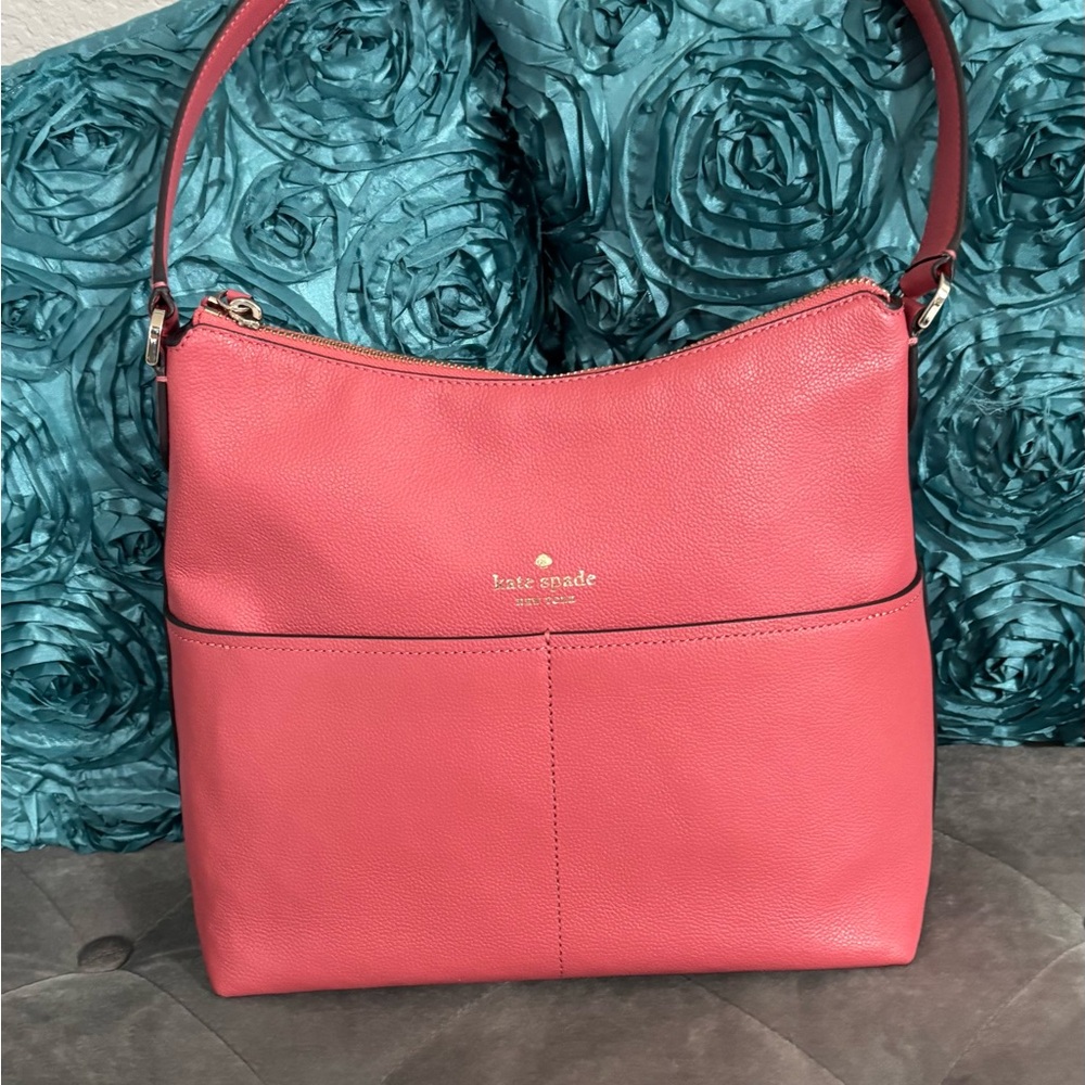 Like New - Kate Spade Leather Coral Shoulder Bag
